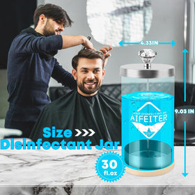 Aifeiter side scale comparison on counter showing compact 30 oz size benefit