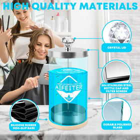 Aifeiter glass texture detail highlighting durable, corrosion-resistant material benefit