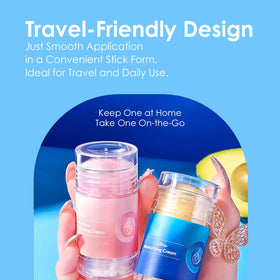 AIFUFAND stick next to phone showing compact size and travel-friendly convenience