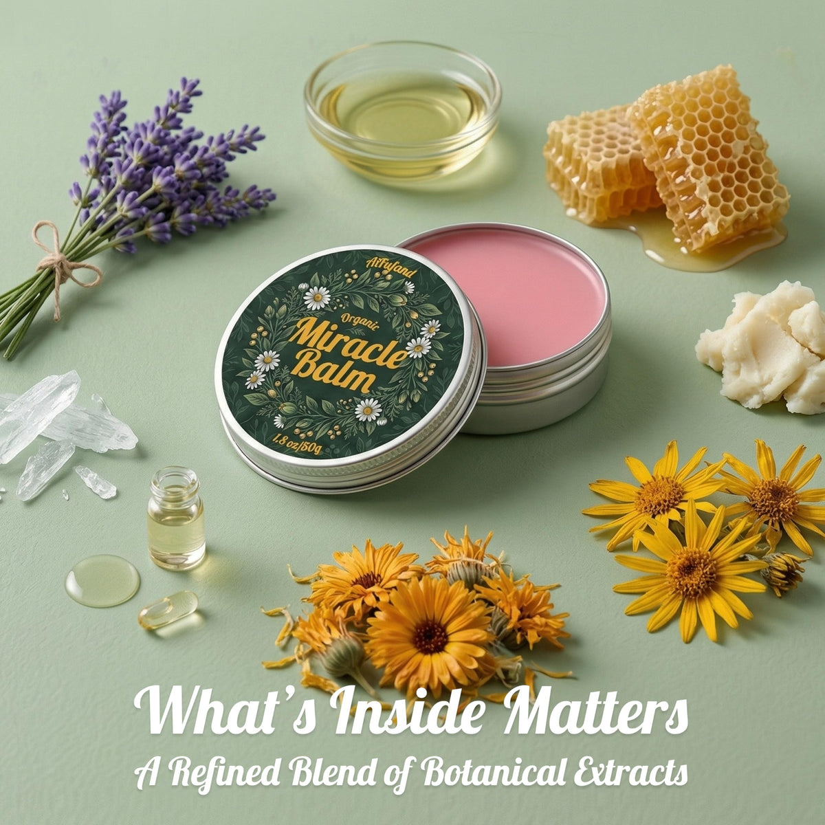 AIFUFAND balm applied to heels showing foot care smoothing rough skin