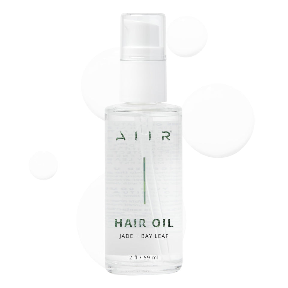 AIIR bottle front packaging showing product and shine benefits