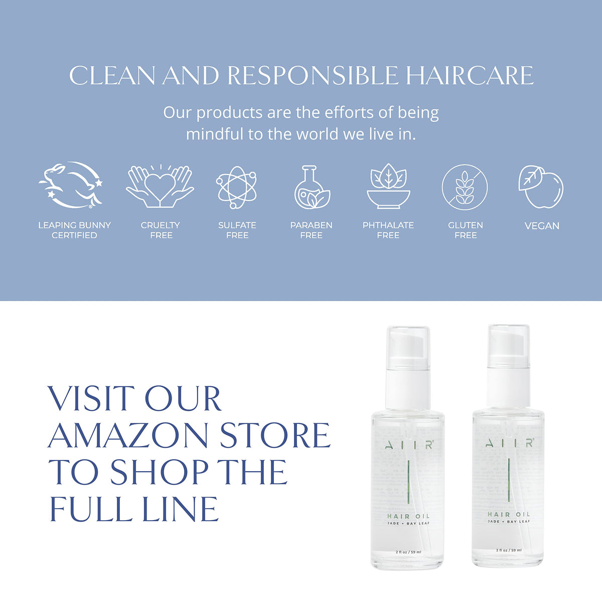 AIIR 2 fl oz size comparison showing portability and travel benefit