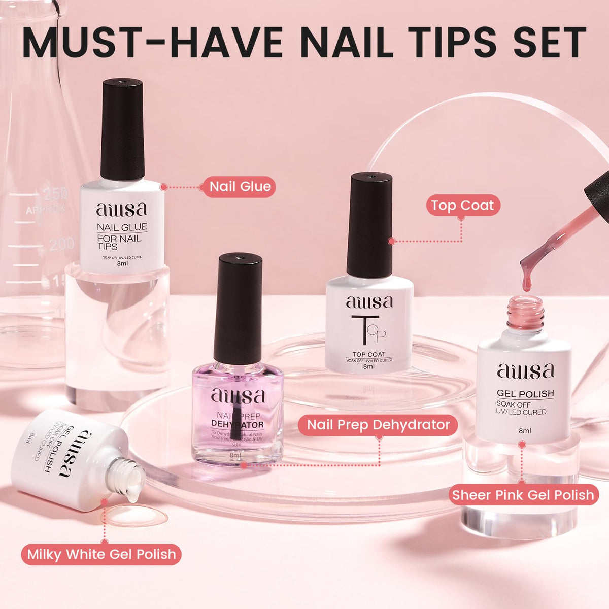 AILLSA hands applying a tip using kit tools for easy at-home application