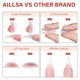 AILLSA application scene with builder gel showing fast at-home finish