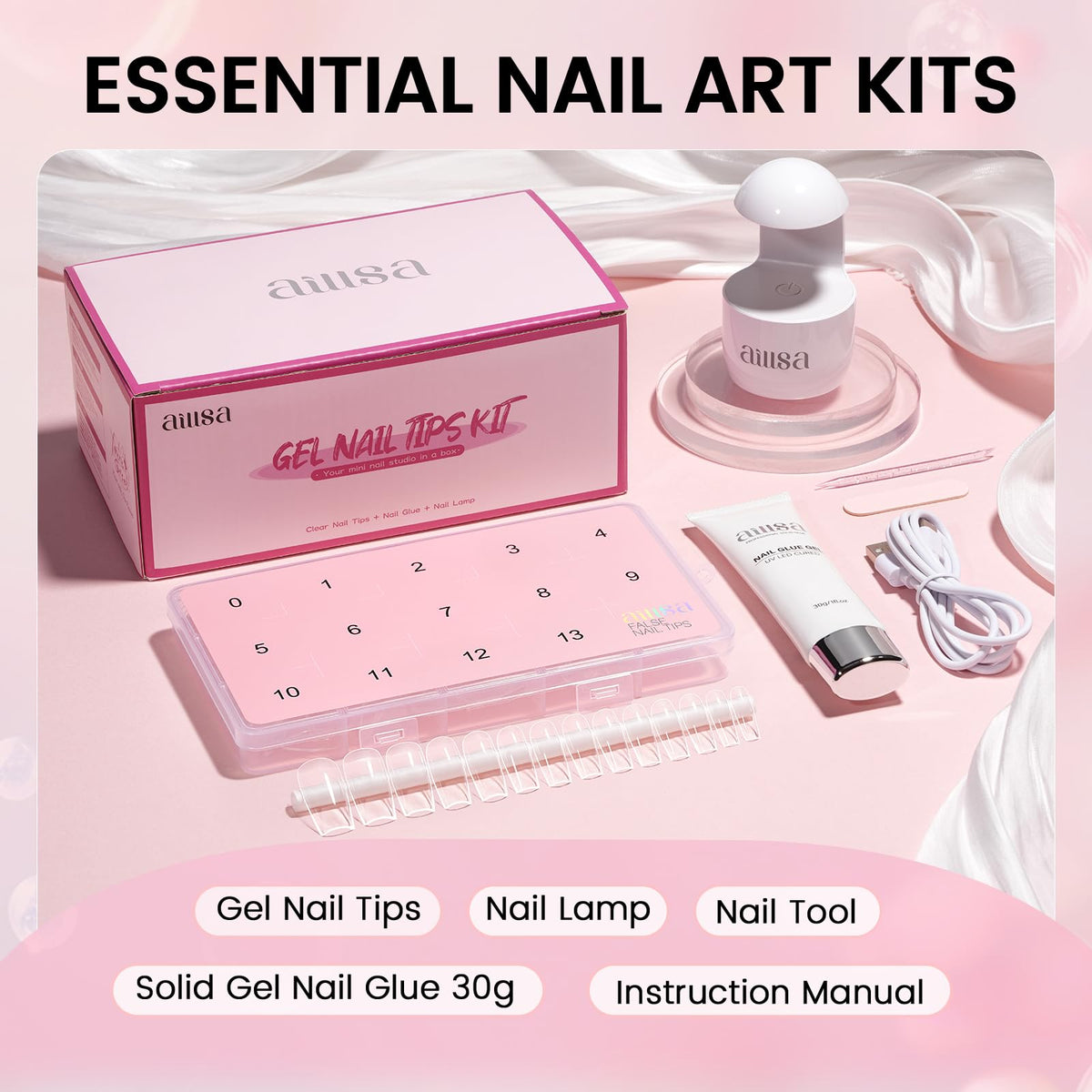 AILLSA mini UV lamp curing nails quickly for fast salon results