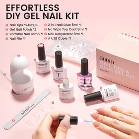 AILLSA nail dehydrator bottle close-up emphasizing cleaner nails for bonding