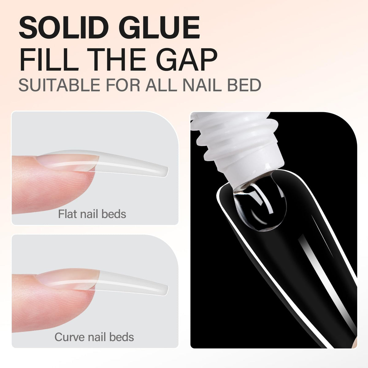 AILLSA close-up glossy gel texture demonstrating smooth, bubble-free application