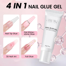 AILLSA tip size chart with sample pieces to choose the right size
