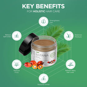 AIPILER Batana Oil Paste held in hand to show 4.2 oz travel-friendly size