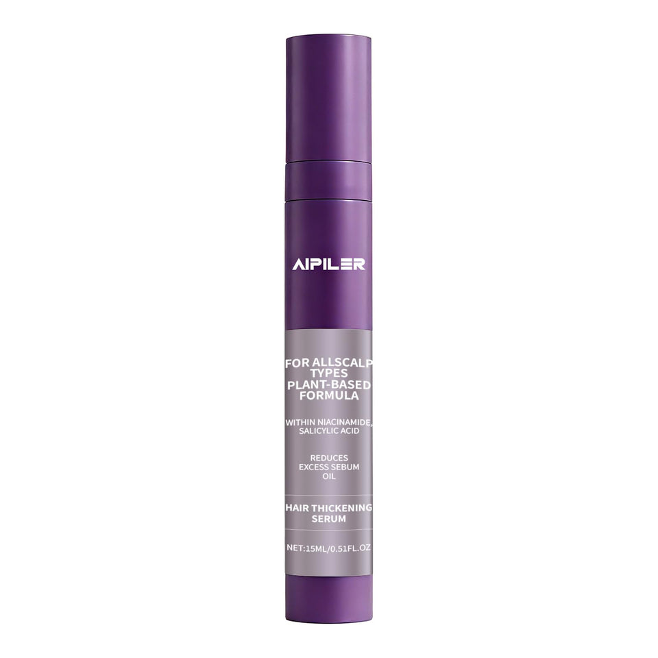 AIPILER front packaging showing roll-on bottle and label for targeted scalp care