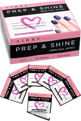 AIRRE NAILS front packaging showing 220-count value pack for reliable salon supply