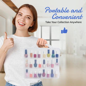 AISLE 3 ESSENTIALS size comparison by a hand to show portability