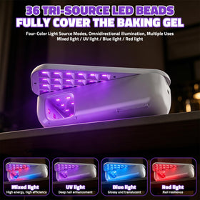 Aisuoker LED array detail indicating even light for fast cures