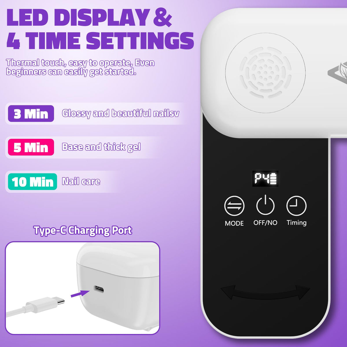 Aisuoker LED display and controls offering precise timer settings