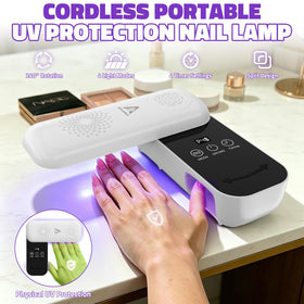 Aisuoker rotatable panel closeup protecting skin while curing nails