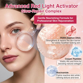 AIVNEY being applied to face and neck to boost device treatment benefit