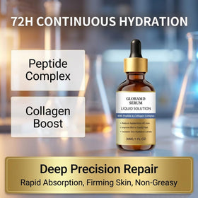 Aiwejay Gloramd serum drop close-up showing lightweight texture