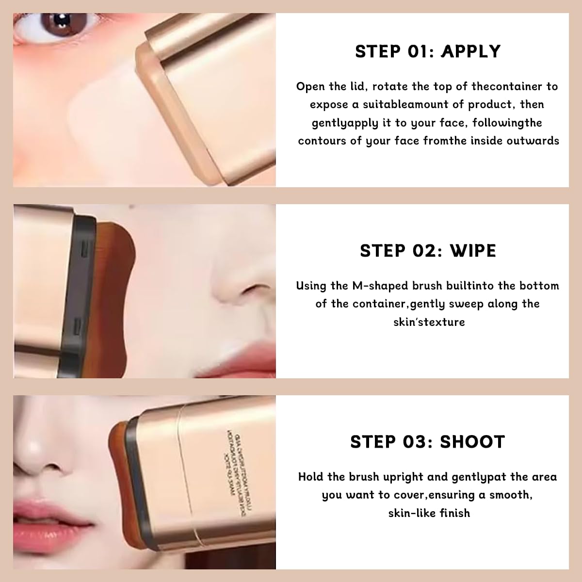 Aiwejay Hanae Korea swatch on hand demonstrating buildable coverage and luminous finish