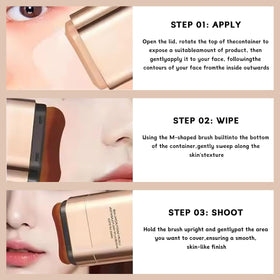 Aiwejay Hanae Korea swatch on hand demonstrating buildable coverage and luminous finish