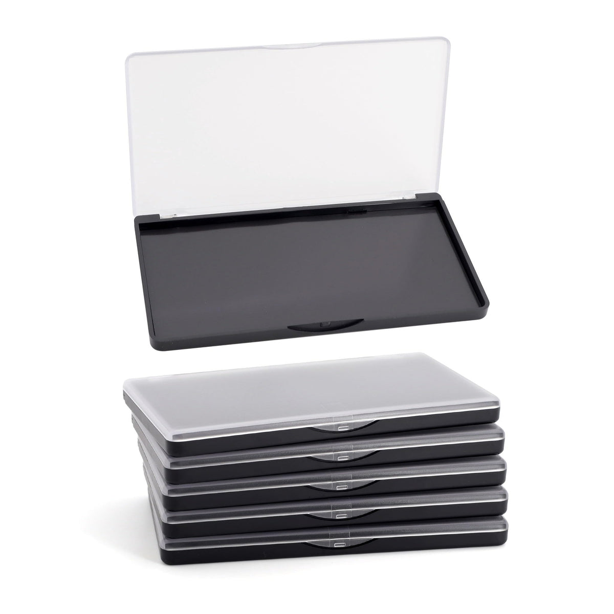 AJLTPA front view with frosted clear lid showing organized palette benefits