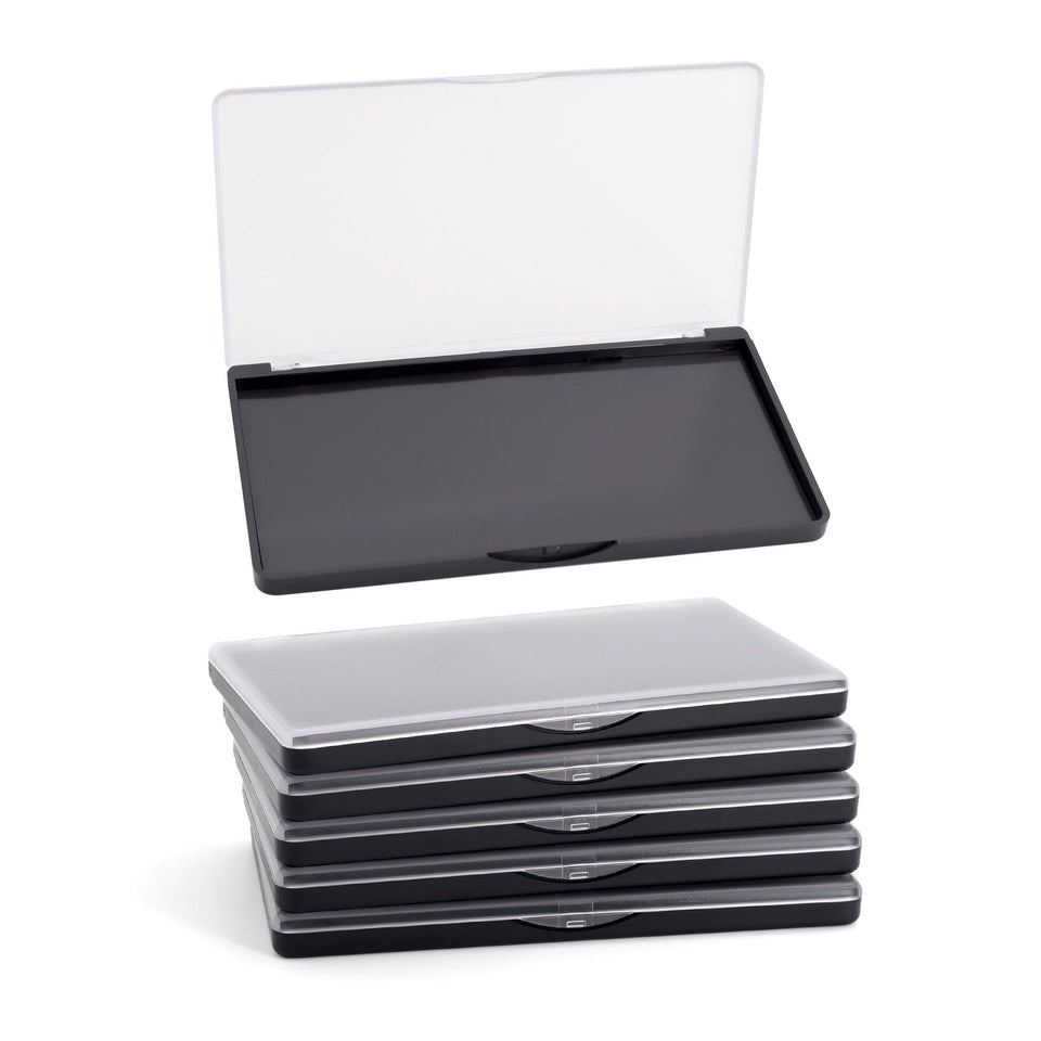 AJLTPA front view with frosted clear lid showing organized palette benefits