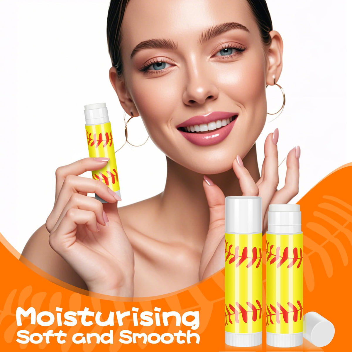 AKAIXI lip balm held in hand to show compact size and portability