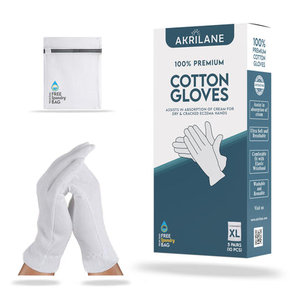 AKRILANE front packaging showing XL five-pair set and included laundry bag, promotes convenience