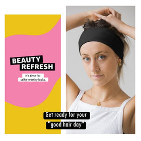 AKTVSHOW care tag close-up with washing guidance to preserve elasticity and shape