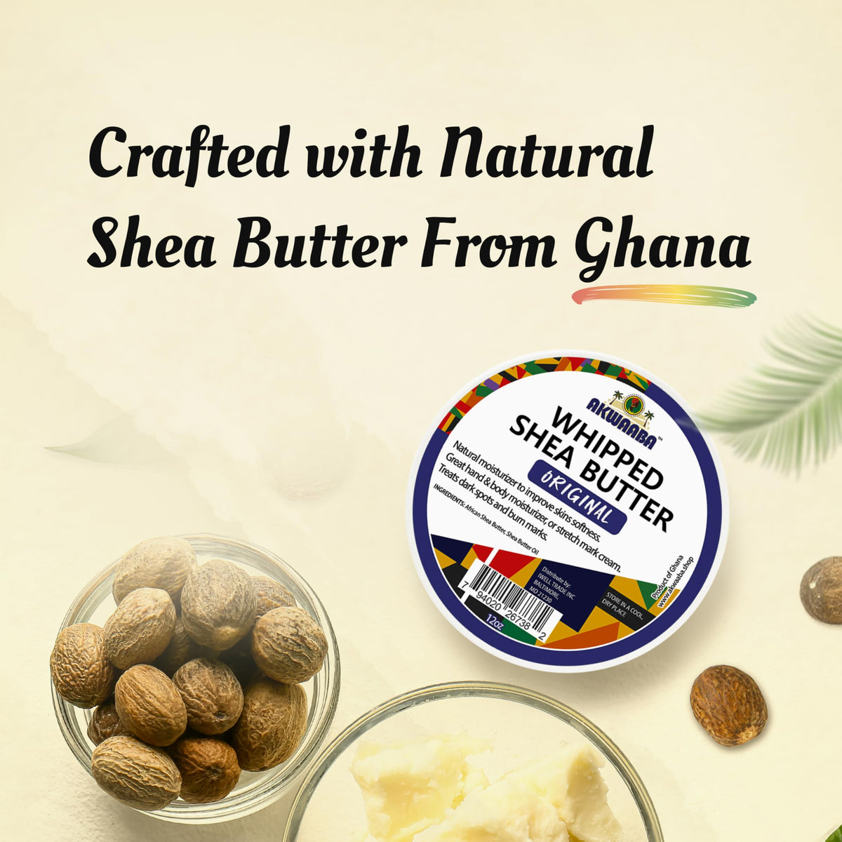 AKWAABA spoon scooping butter to show easy dispensing and creamy feel
