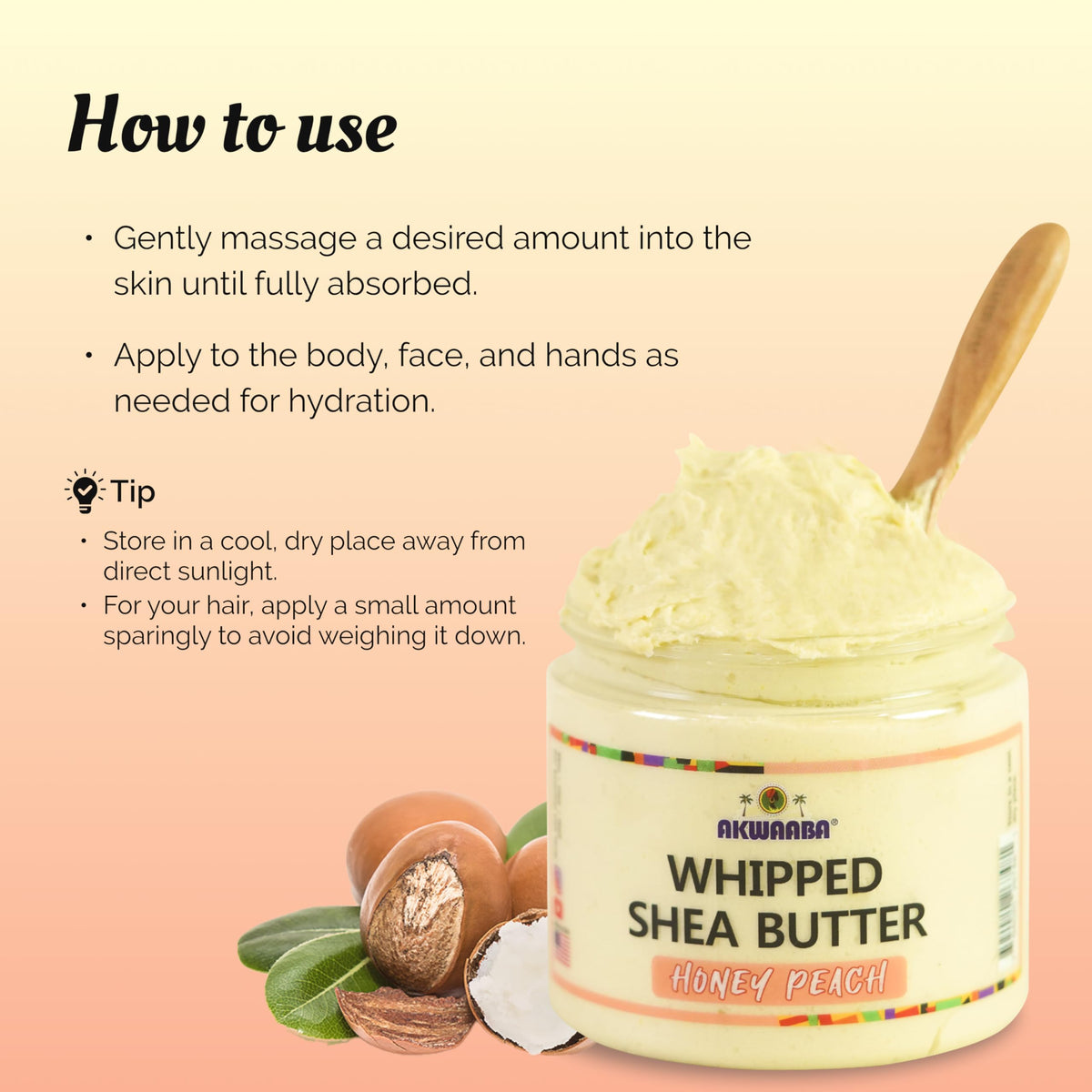 AKWAABA label closeup featuring ingredients list for informed shoppers