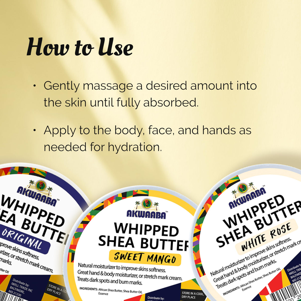 AKWAABA tin with lid and small spoon showing hygienic application option