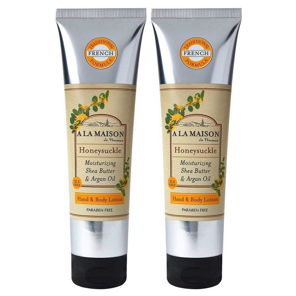 A LA MAISON front packaging showing two 8 oz bottles and product identity