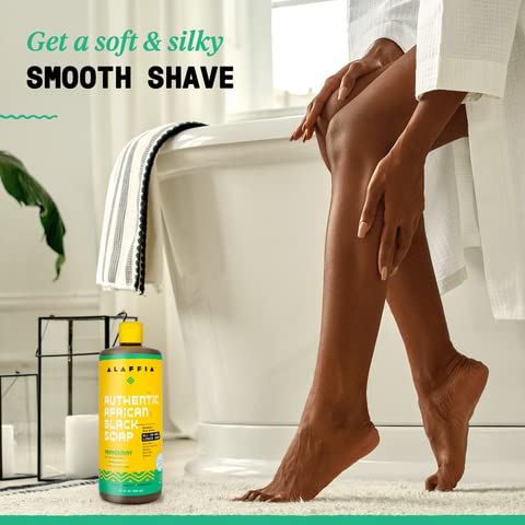 Alaffia in bathroom lifestyle shower scene showing everyday use