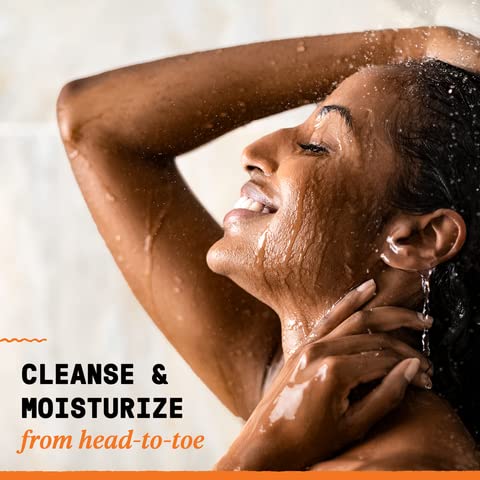 Alaffia poured into hands illustrating gentle cleansing and moisturize