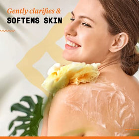 Alaffia used as shampoo in shower showing scalp cleansing benefit
