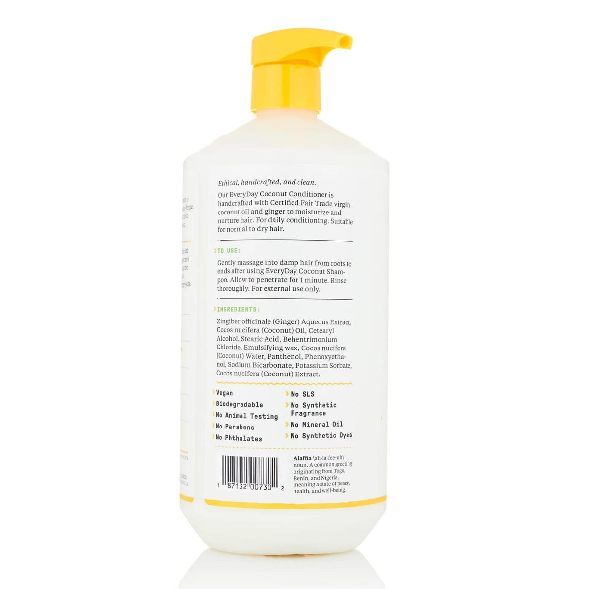 Alaffia pump top close-up for easy dispensing and convenient daily use