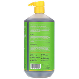 Alaffia shampoo pouring texture demonstrating rich hydration