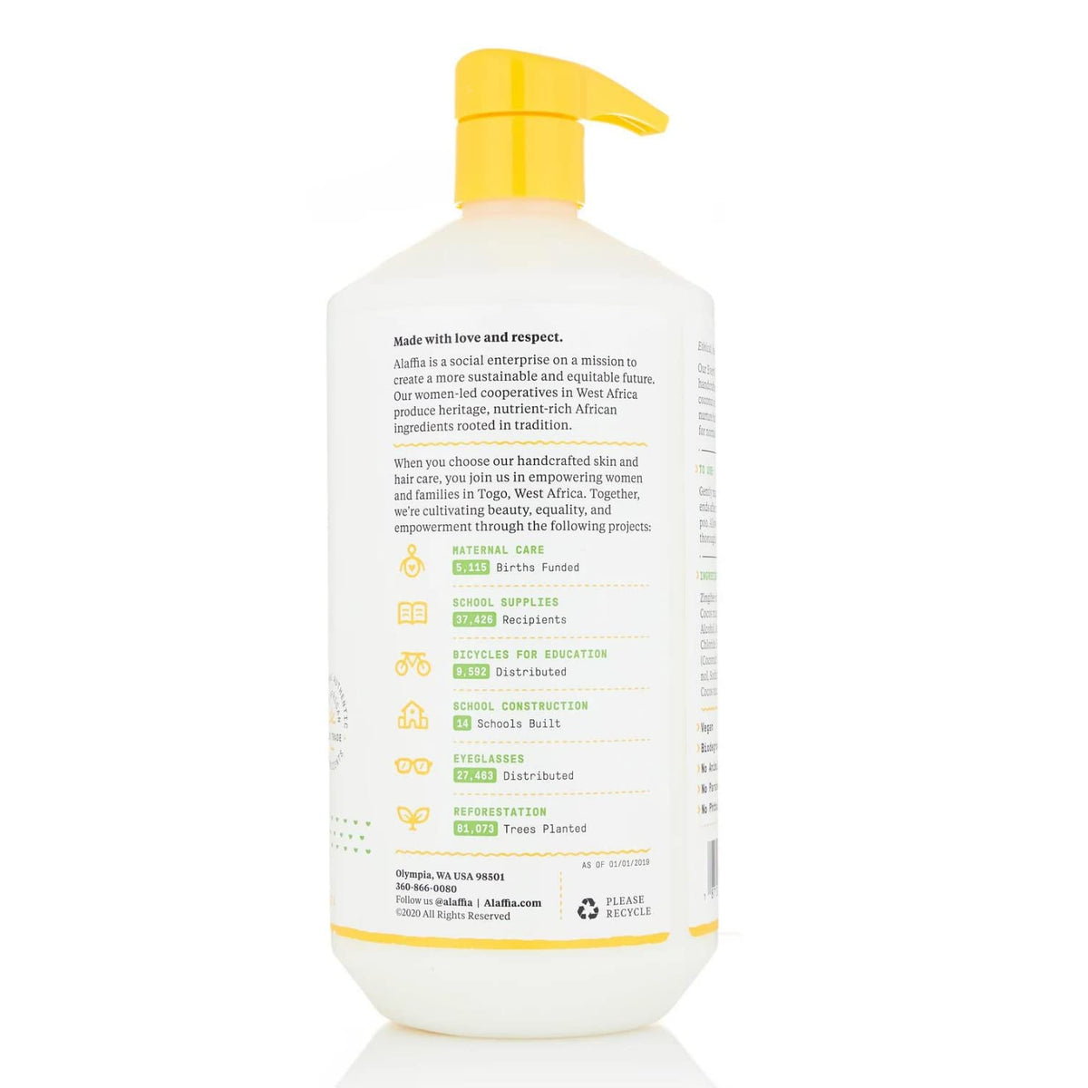 Alaffia creamy conditioner texture close-up illustrating rich hydration and smooth slip