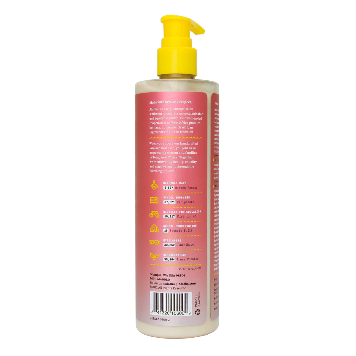 Alaffia cream shampoo texture dollop showing rich moisturizing base