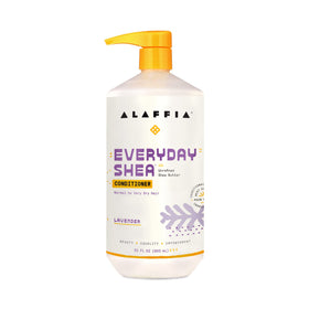 Alaffia bottle front label showing product name and lavender scent benefit
