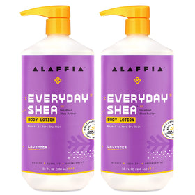 Alaffia front packaging showing product and size, highlights hydration benefit