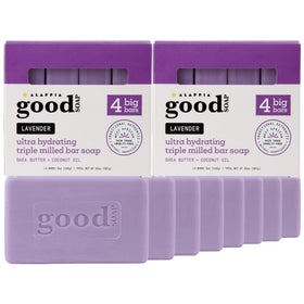 Alaffia front packaging shows two-pack and lavender scent for value