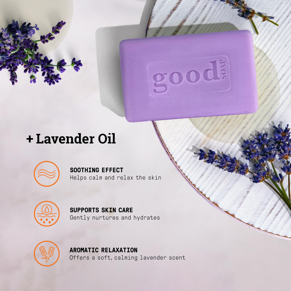 Alaffia bar in hand producing creamy lather for gentle cleansing