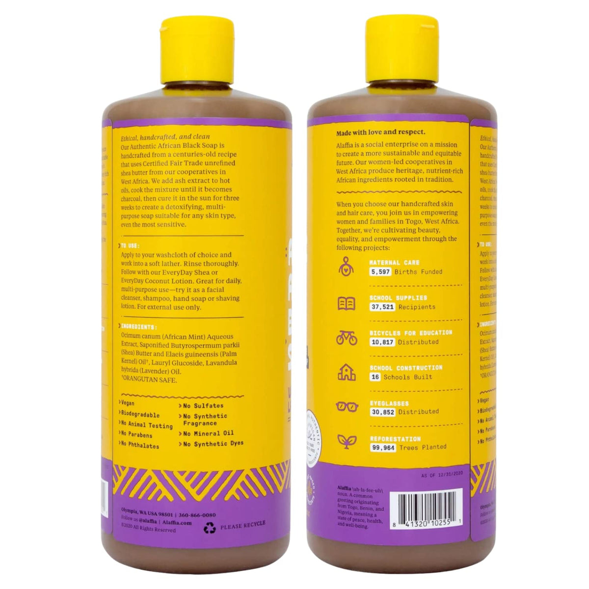 Alaffia close-up of liquid texture highlighting creamy moisturizing benefit