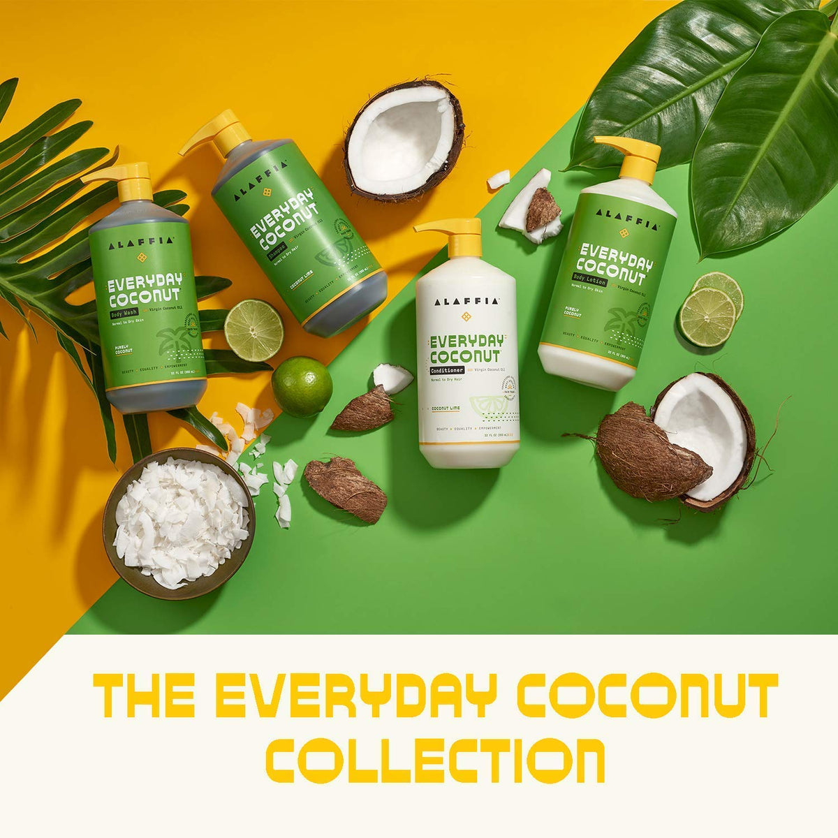 Alaffia bottle on bathroom shelf suggesting everyday routine and ethics