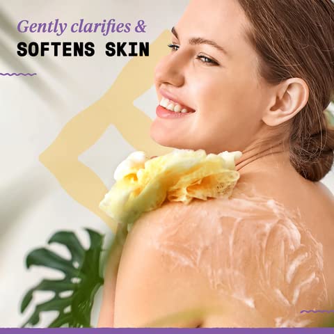 Alaffia used as shampoo with hands in hair showing scalp cleansing benefit