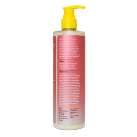 Alaffia lather in hair demonstrating gentle cleansing and definition