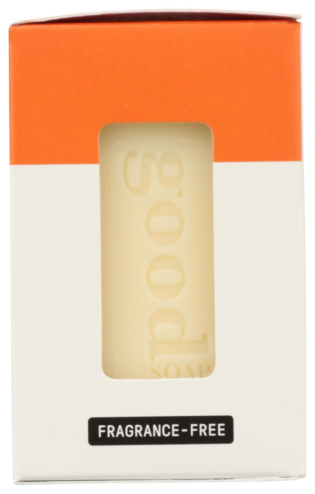 Alaffia unscented shea bar placed on bathroom counter promoting daily gentle care
