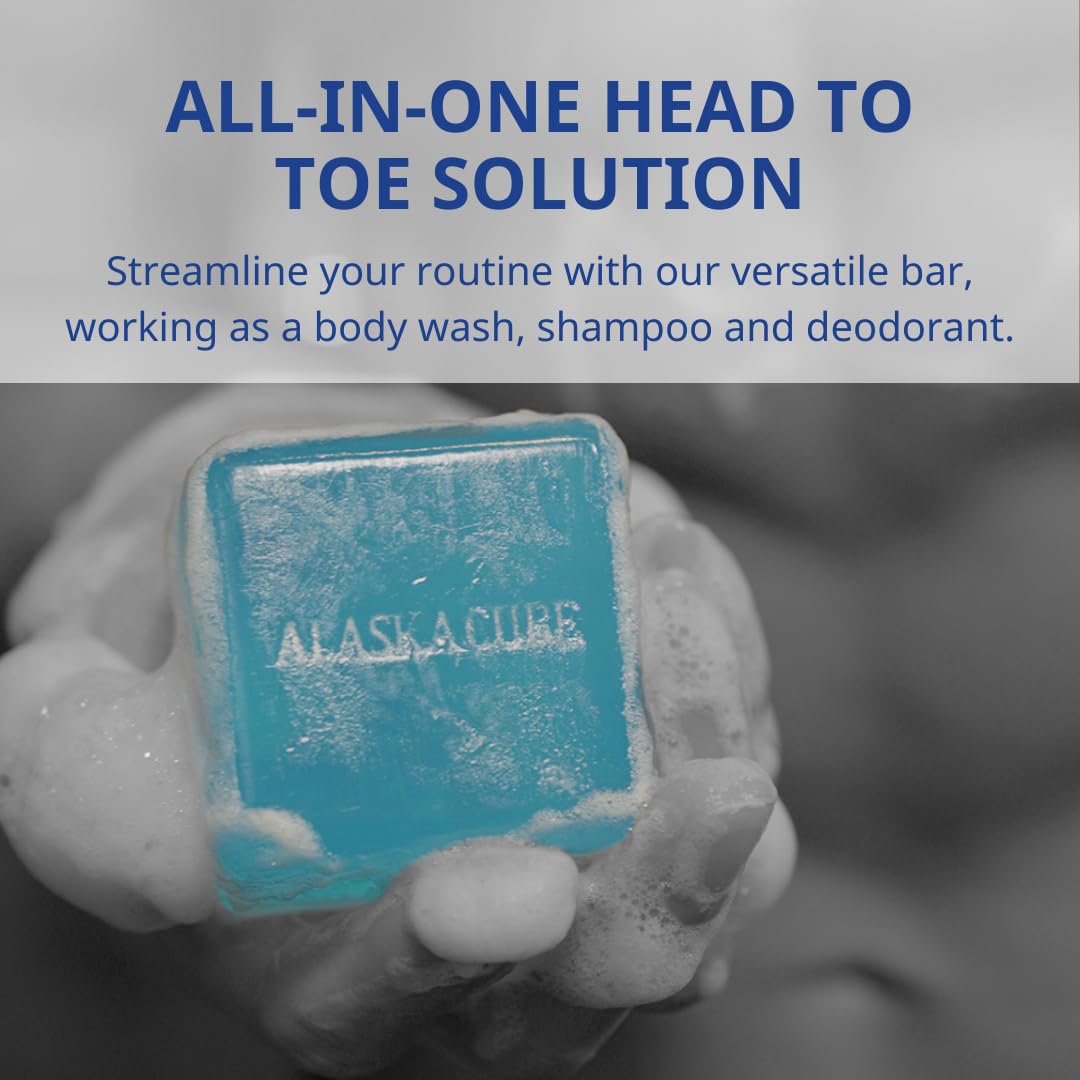 Alaskacube lather on arm demonstrating creamy foam and coverage