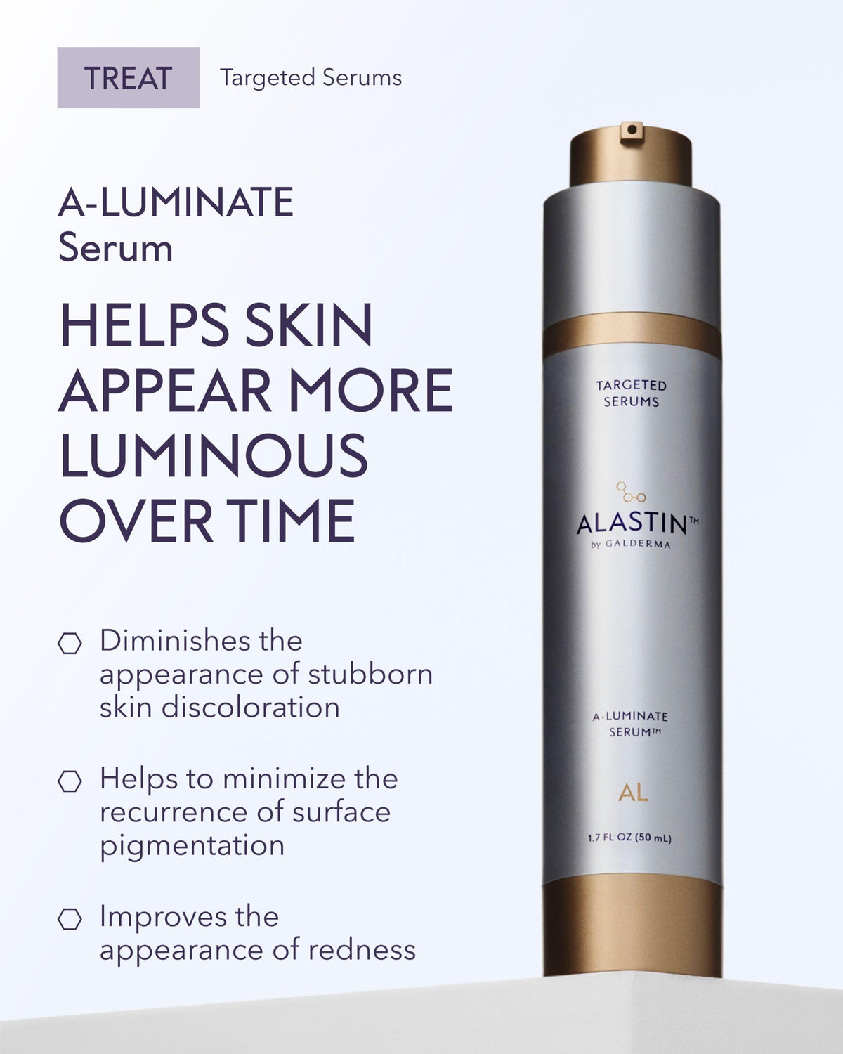 ALASTIN serum texture on pipette highlighting lightweight hydration
